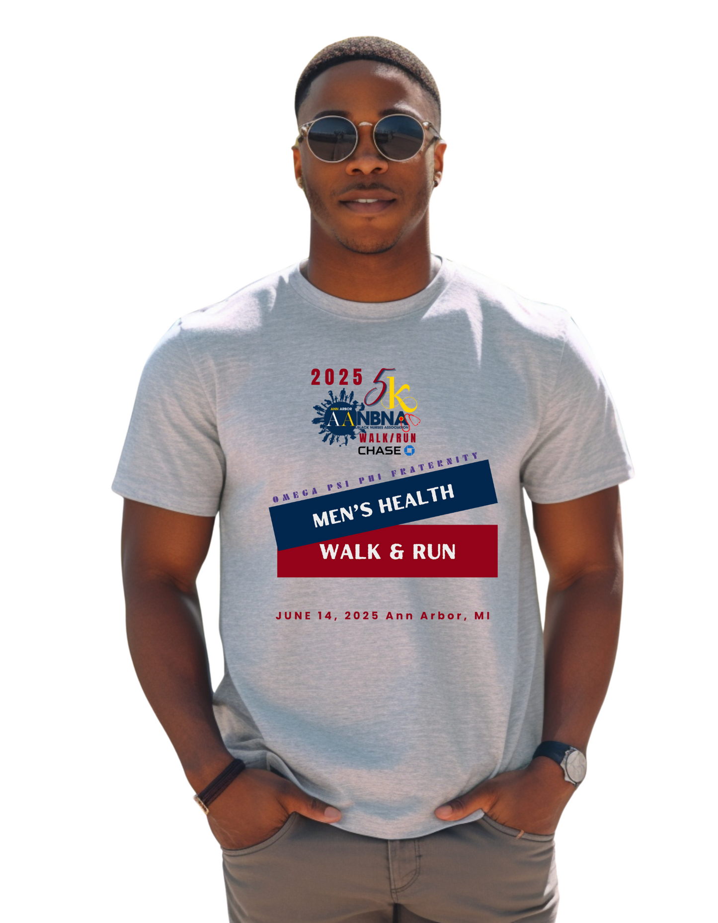 AANBNA Men's Walk Short-Sleeve Unisex T-Shirt